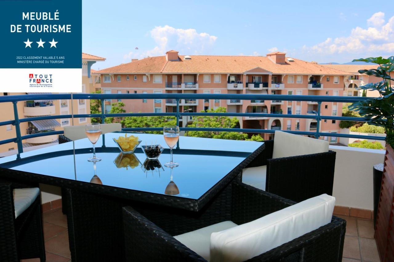 Port-Frejus, Le Paladien, Appartement 2 Pieces Climatise, Terrasse & Parking Exteriér fotografie